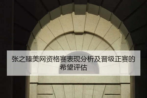 张之臻美网资格赛表现分析及晋级正赛的希望评估
